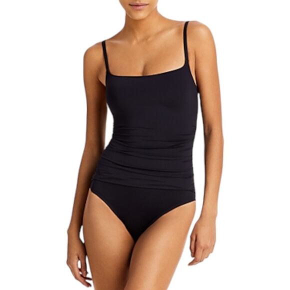 La Blanca Island Goddess One Piece Swimsuit Black Size 8 NWOT $83 MSRP - Picture 1 of 6